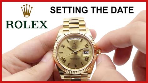 adjust rolex time|rolex day date adjustment.